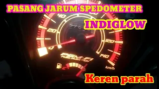 custom jarum speedometer indiglow beat esp eco // makin yoi kokpit