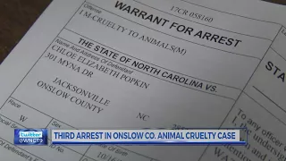 Third arrest made in Onslow County animal cruelty case