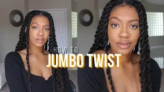 EASIEST QUICKIEST PROTECTIVE STYLE EVER!!! JUMBO TWIST Under 2 HOURS!!