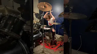 Skillet - Hero (Drum Cover / Drummer Cam) Performed LIVE by Teen Drummer   #Shorts