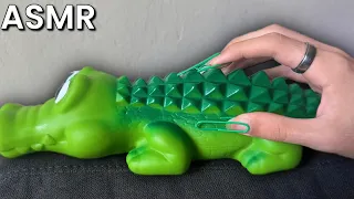 *ASMR* Tapping & Scratching on TEXTURED CROCODILE 🐊