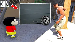 Shinchan and Franklin Entering InsideSecret Offroad Cars  Garage To Found Unlimited Cars in GTA 5