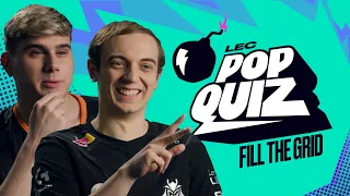 Fill The Grid | LEC Pop Quiz | 2024 Winter