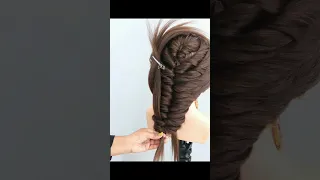 Advance Ponytail For girls #simplehairstyle #viral #hair #ponytalhairstyle