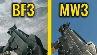 Battlefield 3 VS COD MW3 - Weapon Comparison