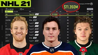 Simulating 2021 NHL Free Agency in NHL 21