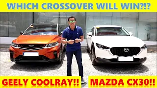 GEELY COOLRAY SPORT VS MAZDA CX30 SPORT!! Battle of the Sporty Crossovers!