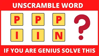 Word Unscramble | 6 Letter Words | Fruits Name | Test Your Brain With Unscramble Letters