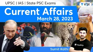 Daily Current Affairs In Hindi By Sumit Rathi | 28th March 2023 | The Hindu, PIB for IAS