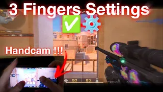 3 Fingers Settings ⚙️🔥 + Handcam Gameplay ✅ | Standoff 2 0.27.0