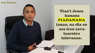 tian'i jesoa hanana fiadanana ianao na dia eo aza ireo zava tsarotra lalovanao