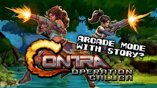 Contra Operation Galuga Arcade Mode with Story - Co op Playthrough Gameplay