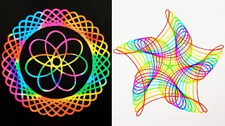Oddly Satisfying Art 🌈 Spirograph Drawing Compilation #2