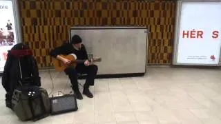 A Man Singing At Guy-Concordia