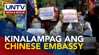 Chinese Embassy, sinugod ng mga raliyista kaugnay ng ‘bullying’ sa West PH Sea