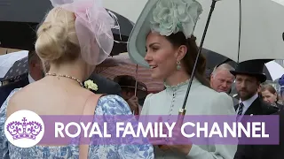 Kate "Rains" Supreme: Duchess of Cambridge Brings Smiles to Drizzly Garden Party