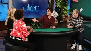 'America's Got Talent' Winner Deals Up an Amazing Trick for Ellen, Wanda Sykes, and Beth Behrs