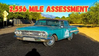 I drove a 63 year old car 2,556 miles and THIS is what I had to fix