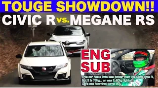 【EnglishSUB】CIVIC-R vs. MEGANE RS TOUGE SHOWDOWN!!【Best MOTORing】2016