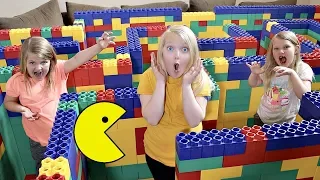 PAC-MAN in a Giant LEGO MAZE!