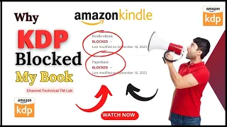 Amazon KDP block our my Books | Why was my live book blocked by Amazon KDP? | KDP blocked my book