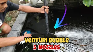 Venturi super bubble untuk kolam koi dengan 5 nosel | venturi DIY