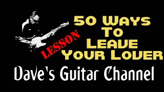 LESSON - 50 Ways To Leave Your Lover by Paul Simon