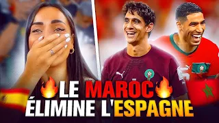 JE PLEURE DE JOIE POUR LA QUALIFICATION HISTORIQUE DU MAROC CONTRE L'ESPAGNE ! (magnifique)