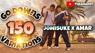 TUTO BREAKDANCE | 150 GO DOWNS VARIATIONS | APPRENDRE LE BREAKDANCE | TOPROCK - GO DOWN - FOOTWORK