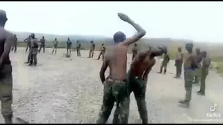 Formation militaire de l'unité commando des FARDC.Et avec ça ont s'attend a une armée sérieuse.