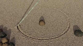 Sand simulation. Storm 0.5