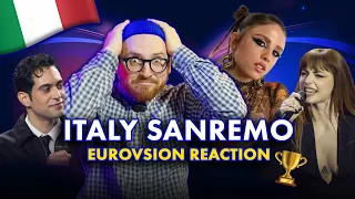 ITALY AT EUROVISION 🇮🇹 reaction to performances by Annalisa, Mahmood, Angelina Mango | Sanremo 2024