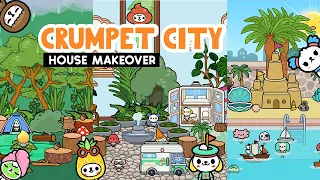 Crumpet City Home Pool Villa Makeover 🥳😍🏠 TOCA BOCA House Ideas | Toca Life World