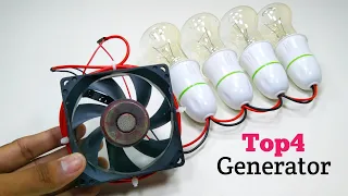 Top4 Electricity How To Make Free Energy 220V Generator Self Running At Home