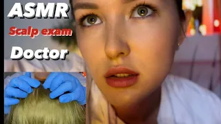 АСМР Настоящий Врач-Трихолог осмотр волос ASMR Doctor Scalp check