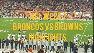 Week 7 TNF Broncos vs Browns Highlights - D'Ernest Johnson, Case Keenum, Teddy Bridgewater