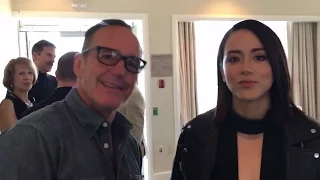 Clark Gregg & Chloe Bennet