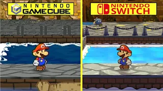 Paper Mario: The Thousand-Year Door Remake vs Original Graphics Comparison | Switch vs Gamecube
