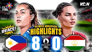 Philippines vs Tajikistan Highlights | AFC Women's Olympic Qualifiers #womensfootball