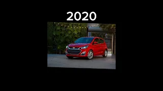 Evolution Of Chevrolet Spark (1998-2023) #evolution #chevrolet #spark #cars #shorts