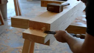 5 min timber frame tenon