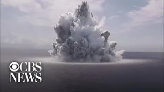 Watch: U.S. Navy sets off giant explosion to test USS Gerald R. Ford