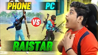 @RaiStar Mobile Gameplay Vs Pc Gameplay 🥺💔 | Old Raistar Vs Now [2017 Vs 2023] Which Is Best?🔥😳