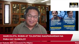 MARCOLETA, ROBIN AT TOLENTINO NAGPARAMDAM NA PARA KAY QUIBOLOY