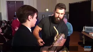 Eagles Center Jason Kelce Plays Sax With Philly High School Jazz Band