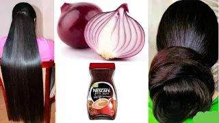 Onions with coffee to prolong hair 5 cm in a week, and treat hair loss and baldness