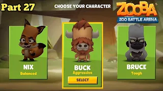 I Choose Most Aggressive Character In Zooba - Buck -  Suriyax YT