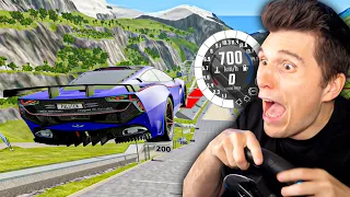 Mit 700km/h über die XXL Sprungschanze (dieses Auto ist zu krank) | BeamNG