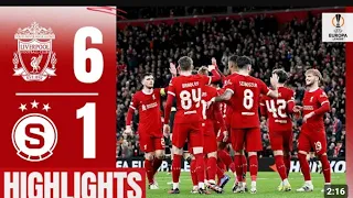 Ruthless Reds progress in Europa league /: Liverpool 6-1 vs Sparta Prague /Highlights