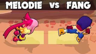 MELODIE vs FANG ⭐ Brawl Stars